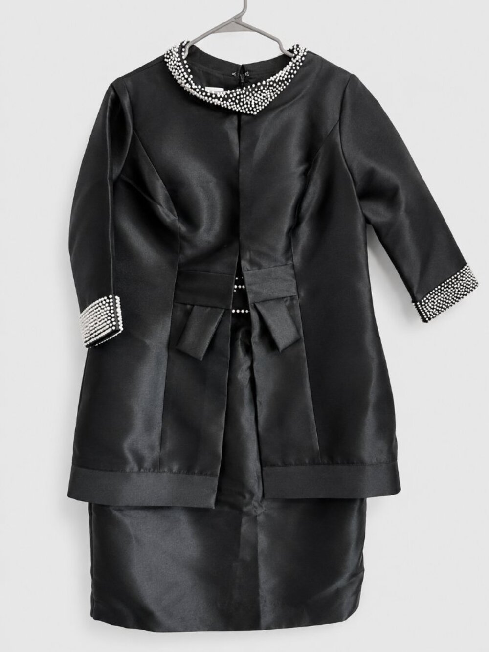 NWT Lanting Bride Black Pearl Formal Dress & Jacket Set Size [ ]